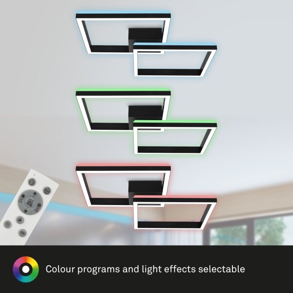 Brilo - LED RGBW Lampadario a plafone dimmerabile FRAME 2xLED/17W/230V 2700-6500K+ +TC