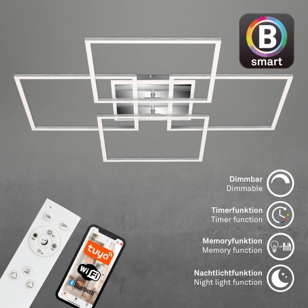 Brilo - Lampadario a plafone LED dimmerabile FRAME LED/50W/230VWi-Fi Tuya + +TC
