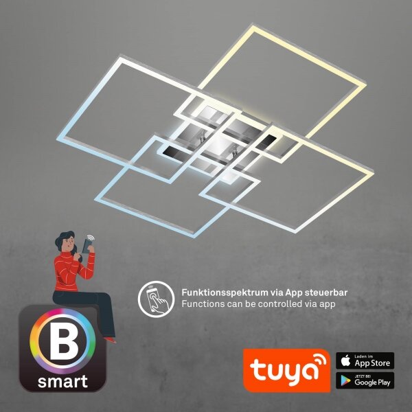 Brilo - Lampadario a plafone LED dimmerabile FRAME LED/50W/230VWi-Fi Tuya + +TC