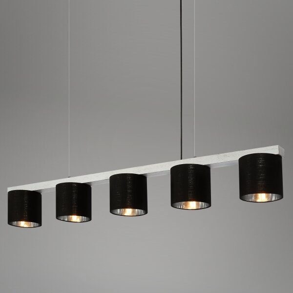 Briloner - Lampadario a sospensione con filo LURI 5xE14/25W/230V albero di caucciù