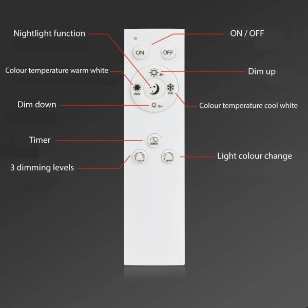 Brilo - Lampadario a plafone LED dimmerabile FRAME LED/50W/230VWi-Fi Tuya + +TC