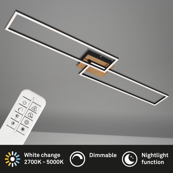 Brilo - Lampadario a plafone LED dimmerabile FRAME 2xLED/20W/230V 2700-5000 + +TC