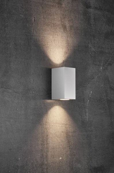 Nordlux - Lampada da parete per esterni CANTO 2xGU10/28W/230V IP44 bianca
