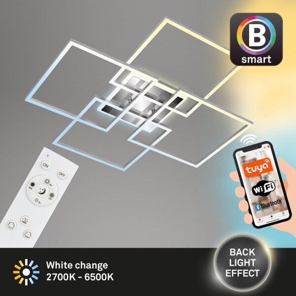 Brilo - Lampadario a plafone LED dimmerabile FRAME LED/50W/230VWi-Fi Tuya + +TC