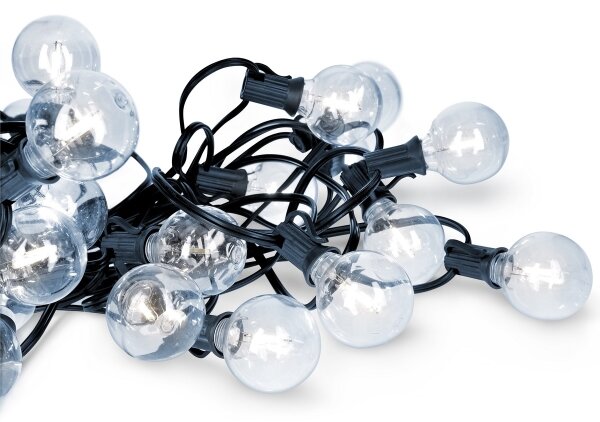 Brilagi - catena decorativa LED da esterno GIRLANDA 25xE12 20m IP44 bianco freddo