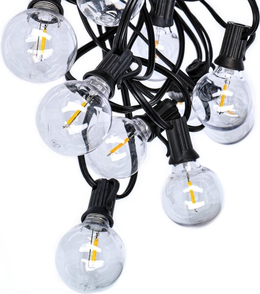 Brilagi - catena decorativa LED da esterno GIRLANDA 25xE12 20m IP44 bianco freddo