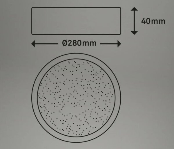 Briloner 3701-015 - Plafoniera LED dimmerabile RUNA LED/18W/230V + +TC