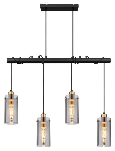 Globo 15564-4H - Lampadario a sospensione con filo FANNI 4xE27/40W/230V