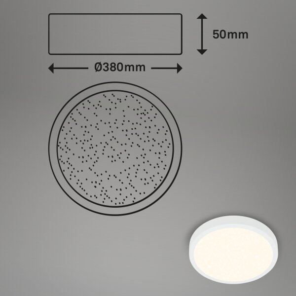 Briloner 3704-016 - Plafoniera LED dimmerabile RUNA LED/22W/230V bianco + +TC
