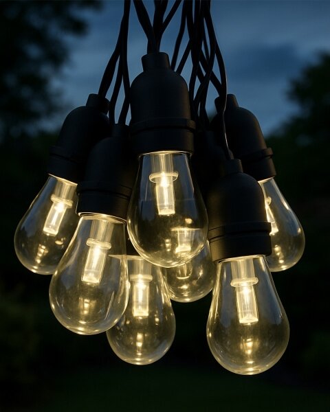 LED catena luminosa decorativa per esterni 10xLED/0,15W/230V 3,8 m IP44 nero