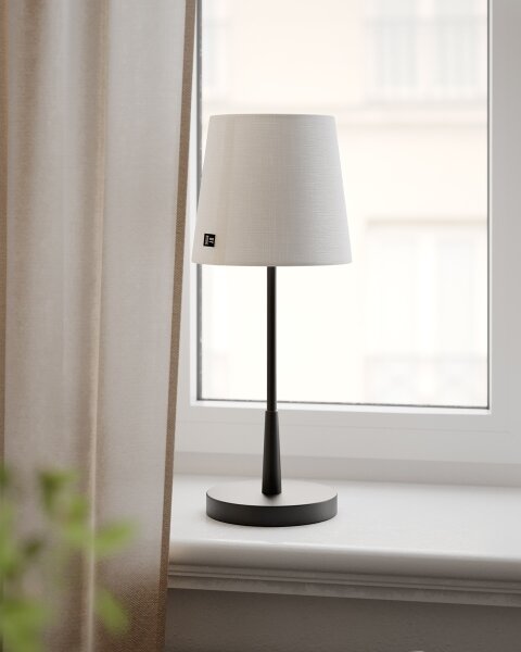ByRydens 4002730-4002 - Lampada da tavolo LUMI 1xE27/8W/230V bianco/nero 48,5 cm