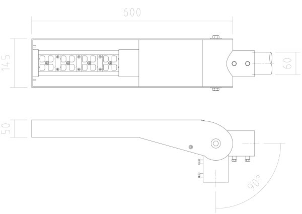 APLED - Lampada stradale LED FLEXIBO PREMIUM LED/19W/90-265V IP65