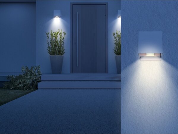 Globo 34168WS - Applique a LED da esterno VERONIKA 2xLED/3W/230V IP44 bianco