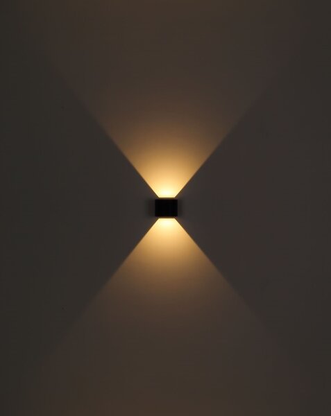 Globo 34168RB - Applique a LED da esterno VERONIKA 2xLED/3W/230V IP44 nero