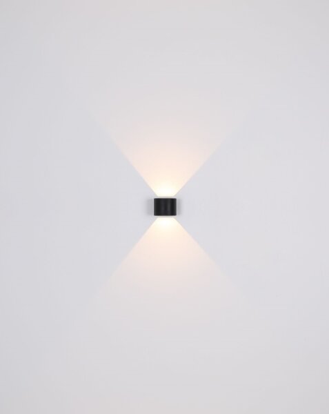 Globo 34168RB - Applique a LED da esterno VERONIKA 2xLED/3W/230V IP44 nero