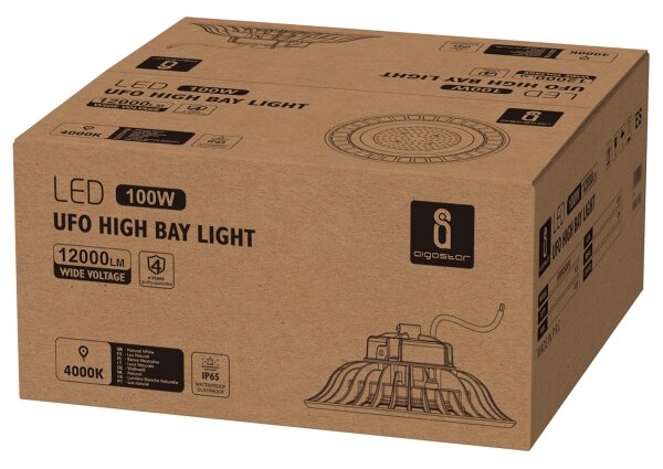Aigostar - Lampada LED industriale UFO HIGHBAY LED/100W/230V 4000K IP65