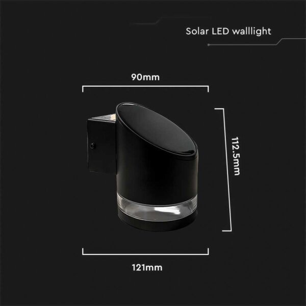 LED Applique solare da esterno LED/1W/3,7V 3000K IP54 1200 mAh nero