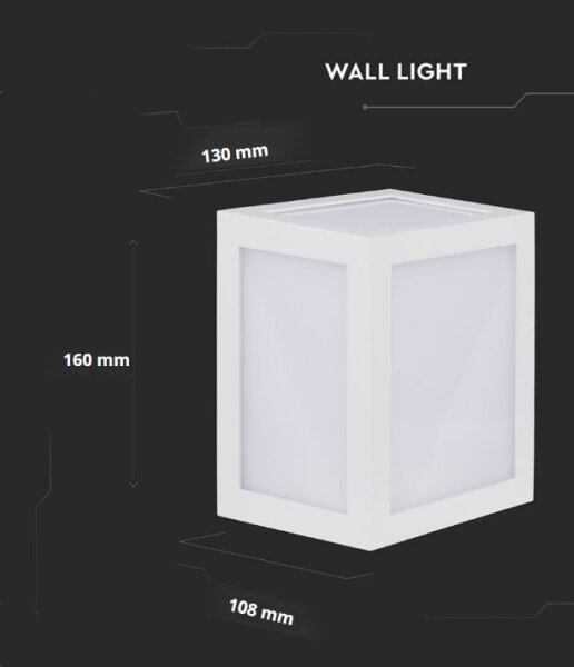 Applique a LED da esterno LED/12W/230V 3000K IP65 bianco