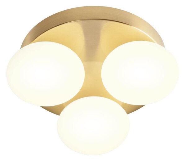 Redo 01-4307 - Plafoniera da bagno a LED OVUM 3x LED da 5 W / 230 V IP44 ottone