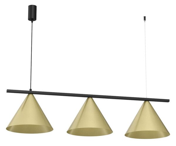 Lampadario a sospensione con cavo CAPITAL 3xGX53/15W/230V oro