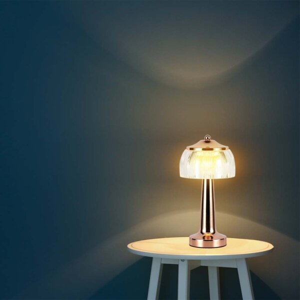 Lampada da tavolo LED dimmerabile LED/1W/5V 3000-6000K 1800 mAh Oro rosa