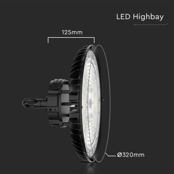 Lampada industriale LED UFO High Bay 200W 230V 3000K/4000K/6000K IP65
