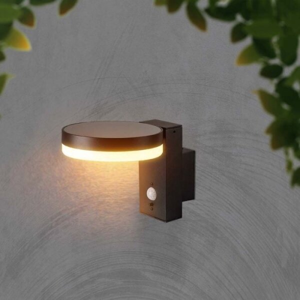 Lampada solare da parete LED esterna con sensore LED 5,5W 3000K IP54