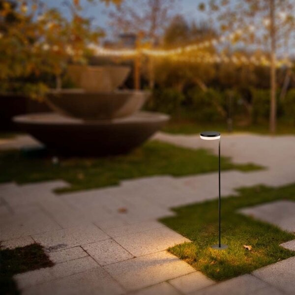 Lampada solare LED da esterno LED/2W/3,7V 3000K IP54 nero