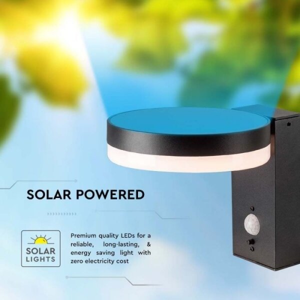 Lampada solare da parete LED esterna con sensore LED 5,5W 3000K IP54
