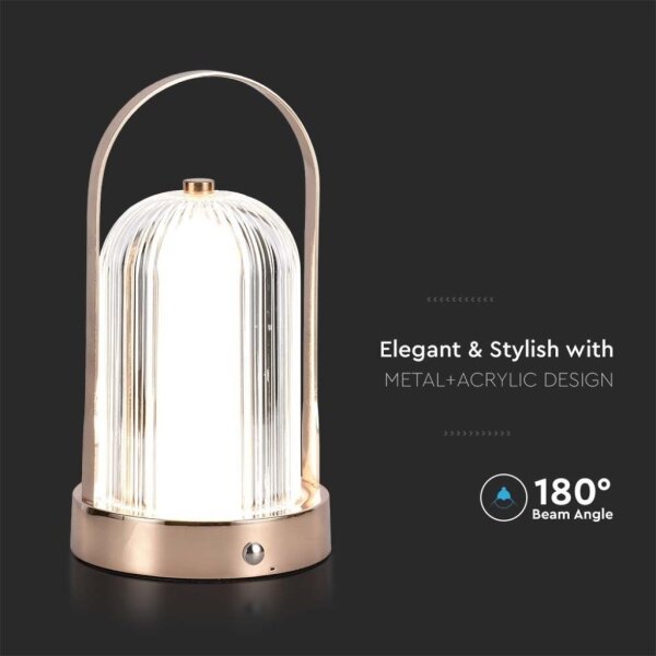 Lampada da tavolo LED dimmerabile LED/1W/5V 3000-6000K 1800 mAh rame