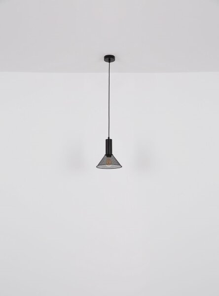Globo 15648H1 - Lampadario a sospensione con filo JEDD 1xE27/60W/230V nero
