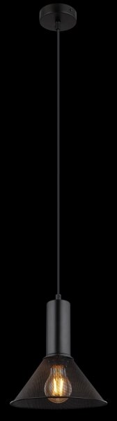 Globo 15648H1 - Lampadario a sospensione con filo JEDD 1xE27/60W/230V nero