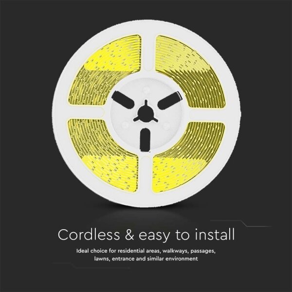 LED Striscia solare dimmerabile LED/1,2W/3,7V 3000K IP67 5m