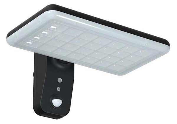 Lampada solare da parete LED con sensore 15W 3,2V 4000K/6000K IP65 nera