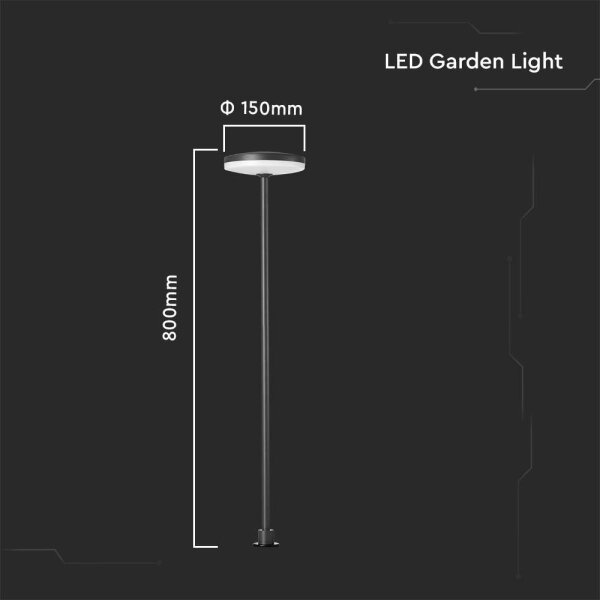 Lampada LED da esterno LED/12W/230V 4000K IP65 antracite