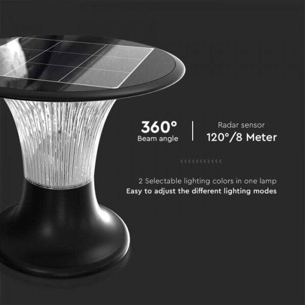 Lampada solare LED con sensore 15W 3,2V 4000K/6000K IP65 6000mAh