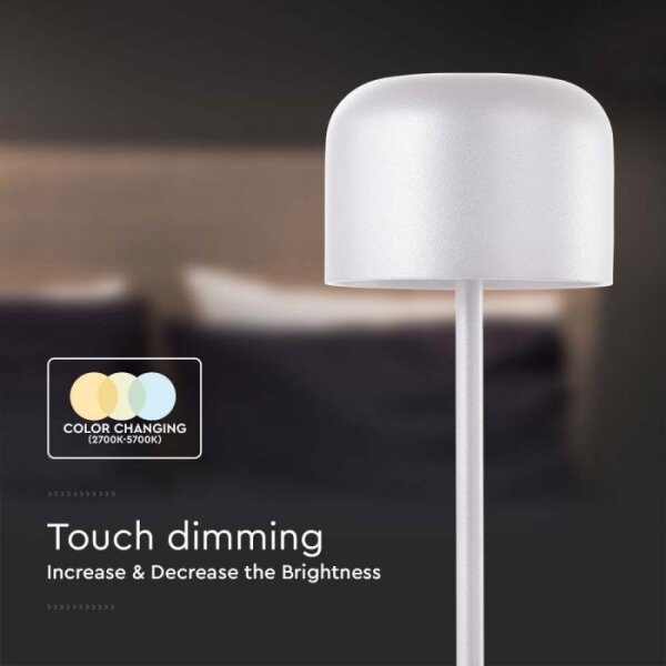 Lampada da tavolo LED dimmerabile LED/1,5W/5V 2700-5700K IP54 bianco