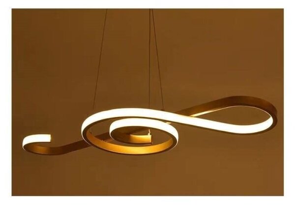 Lampadario LED a sospensione con filo LED/18W/230V 3000K oro