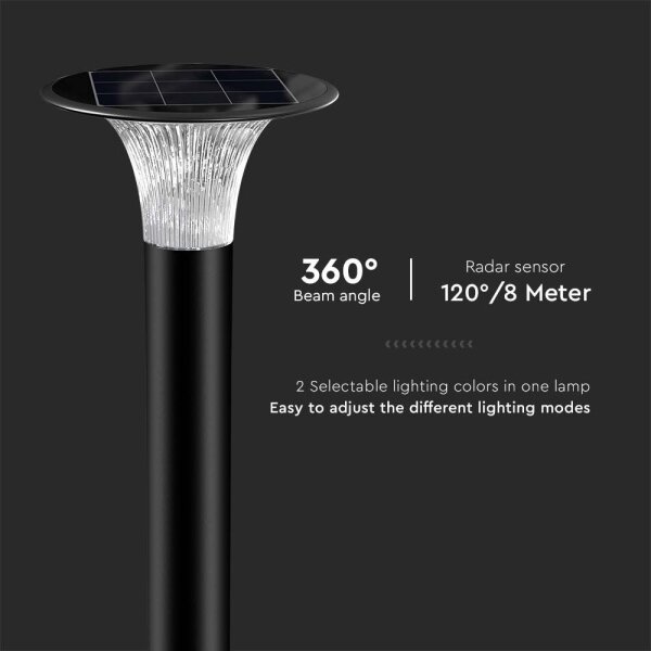 Lampada solare LED con sensore LED/15W/3,2V 4000K/6000K IP65 6000 mAh