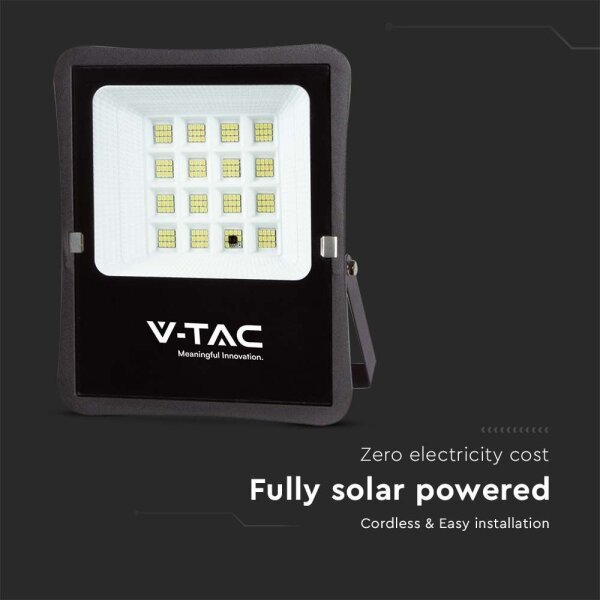Faro solare LED esterno 12W 3,2V 6400K IP65