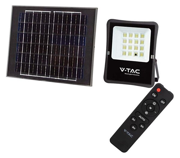 Faro solare LED esterno 12W 3,2V 6400K IP65