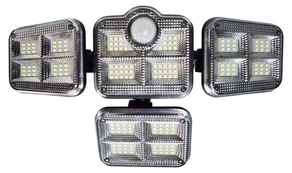 LED Proiettore solare con sensore di movimento e crepuscolare 30W/3,7V 2400 mAh IP47 + +TC