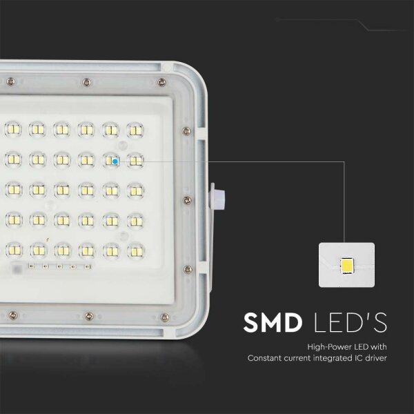 LED Proiettore solare da esterno LED/6W/3,2V IP65 4000K bianco + +TC