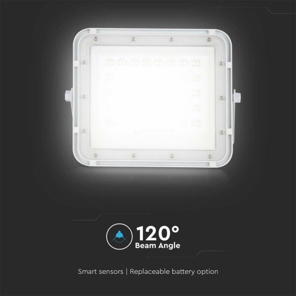 LED Proiettore solare da esterno LED/6W/3,2V IP65 4000K bianco + +TC