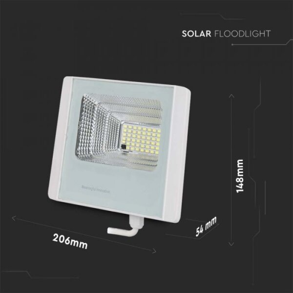 LED Proiettore solare da esterno LED/12W/3,2V IP65 4000K + +TC