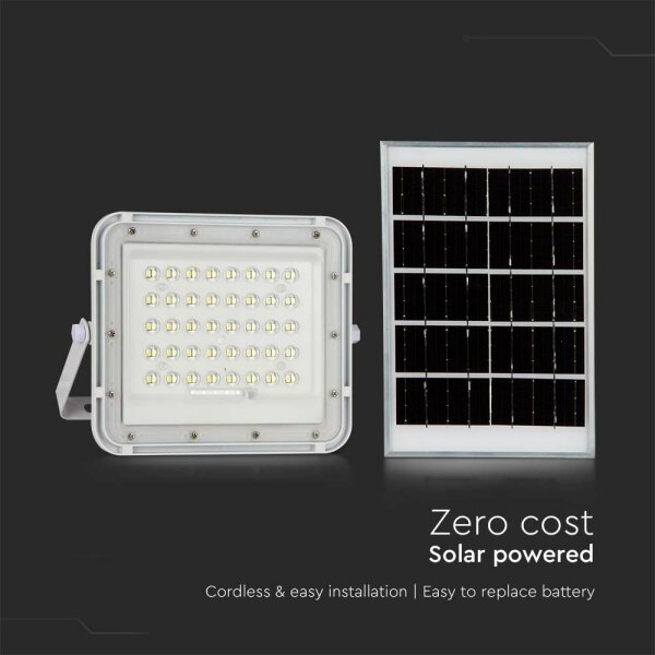 LED Proiettore solare da esterno LED/6W/3,2V IP65 4000K bianco + +TC