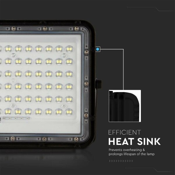 LED Proiettore solare da esterno LED/15W/3,2V IP65 4000K nero + +TC