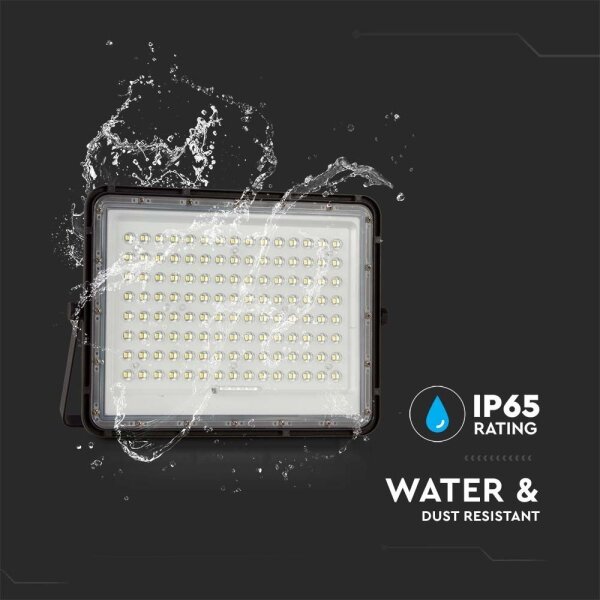 LED Proiettore solare da esterno LED/20W/3,2V 6400K nero + +TC