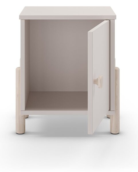 Comodino per bambini color crema in legno di pino Enola - Marckeric