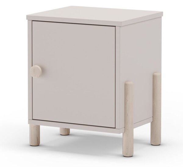 Comodino per bambini color crema in legno di pino Enola - Marckeric